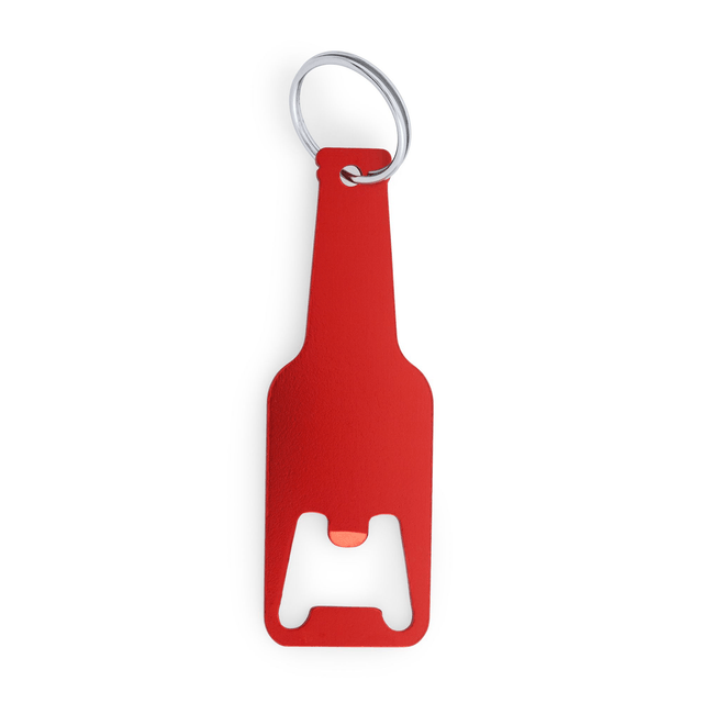 Porte-clés ouvre-bouteille en aluminium (gravure comprise).