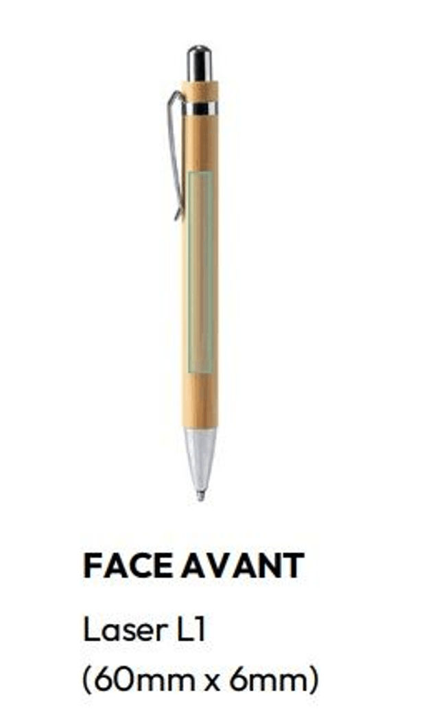 STYLO PUBLICITAIRE EN BAMBOU DAVOS 7986