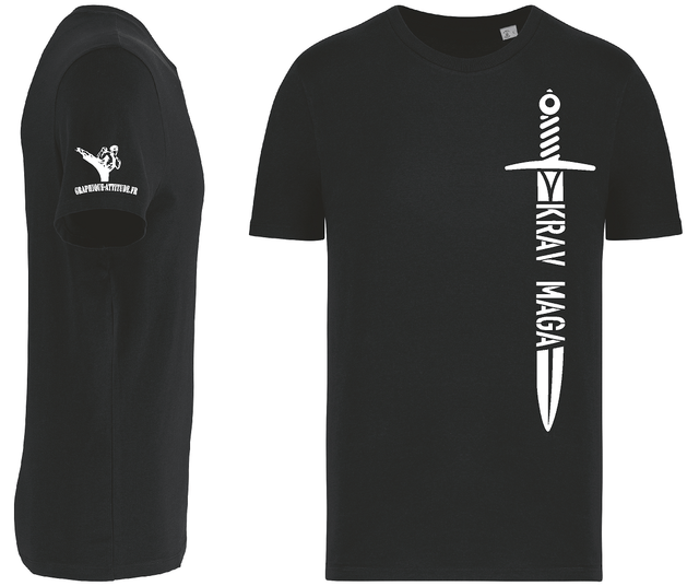 T-shirt KRAV MAGA Collection "COUTEAU" - écoresponsable unisexe