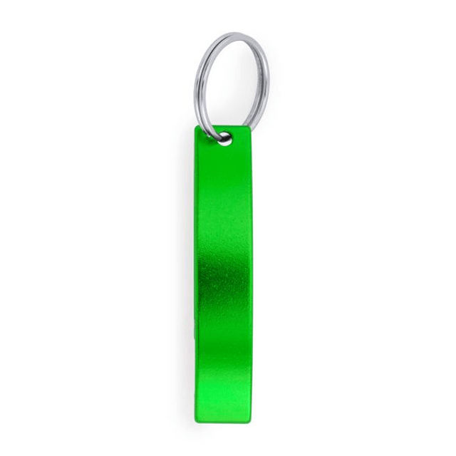 Porte-clés ouvre-bouteille en aluminium.(gravure comprise)